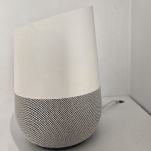 Smart Home Speaker in White and Gray